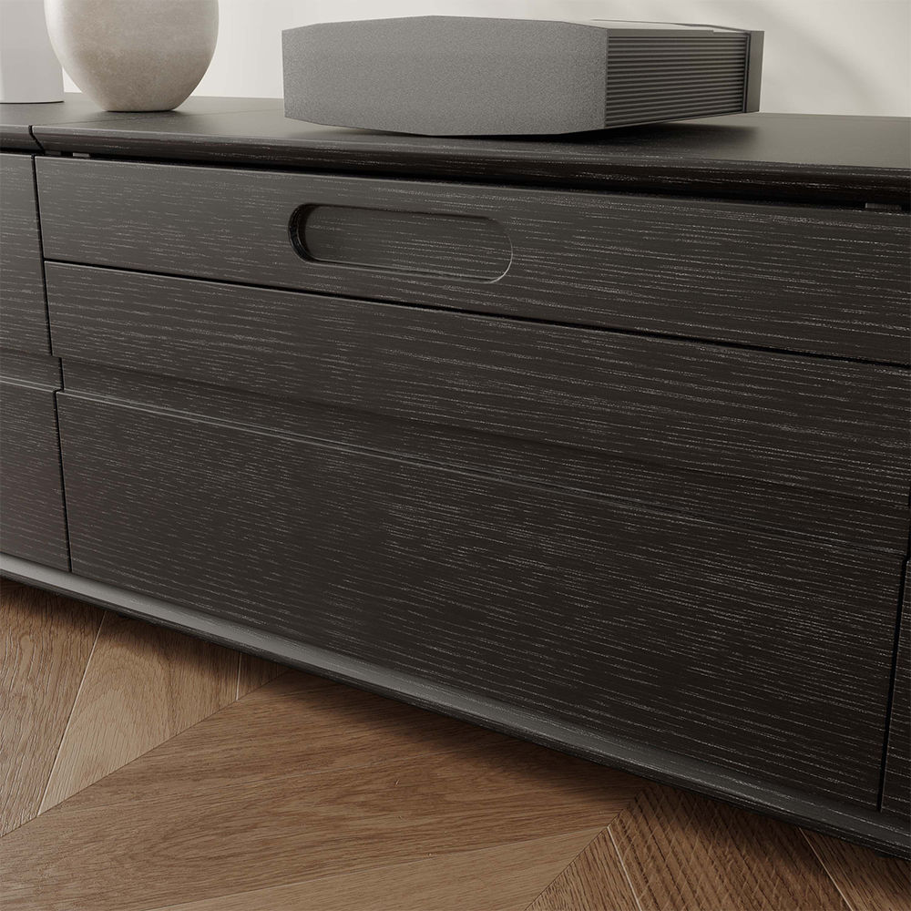 with Storage Black MDF TV Stands