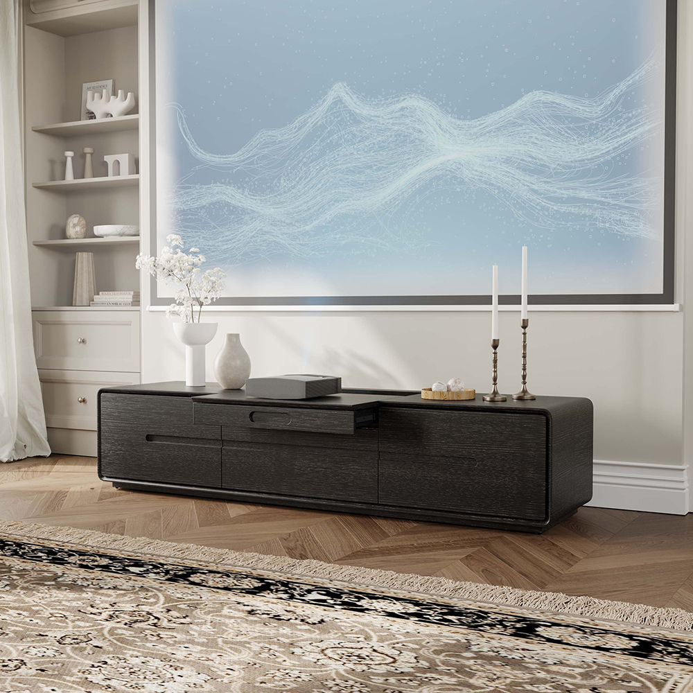 Fully Assemble Black MDF TV Stands