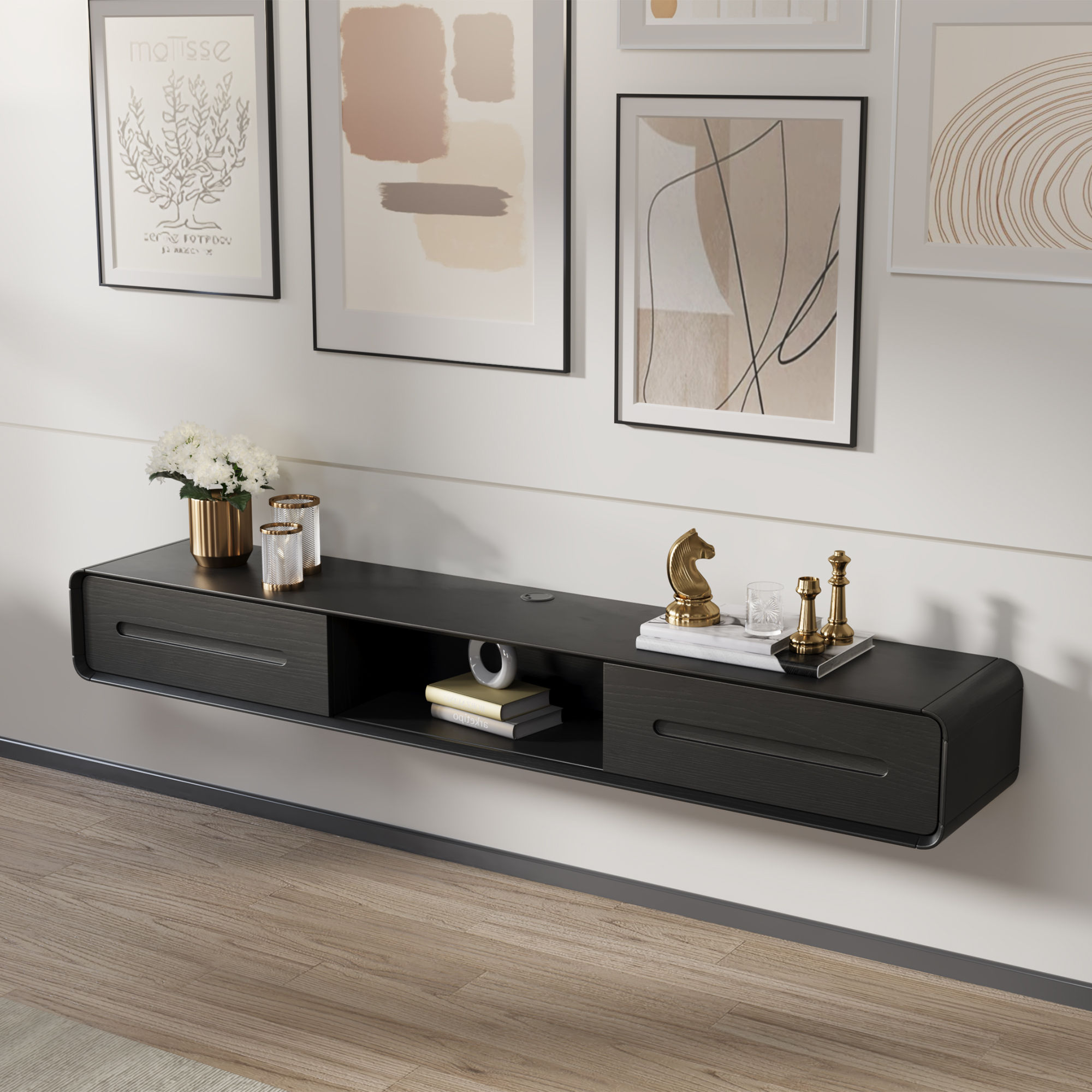 Modern Black MDF TV Stands