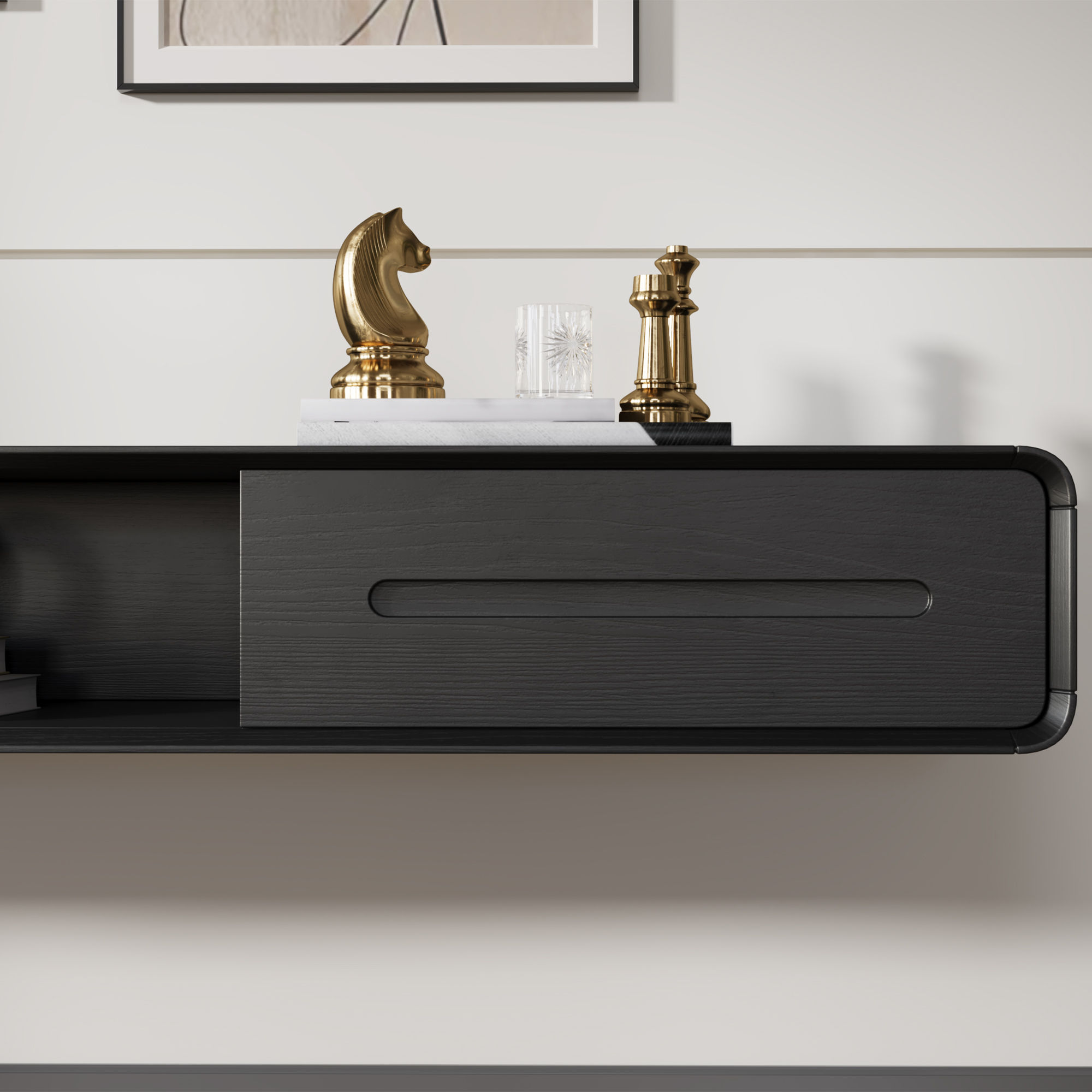 Modern Black MDF TV Stands