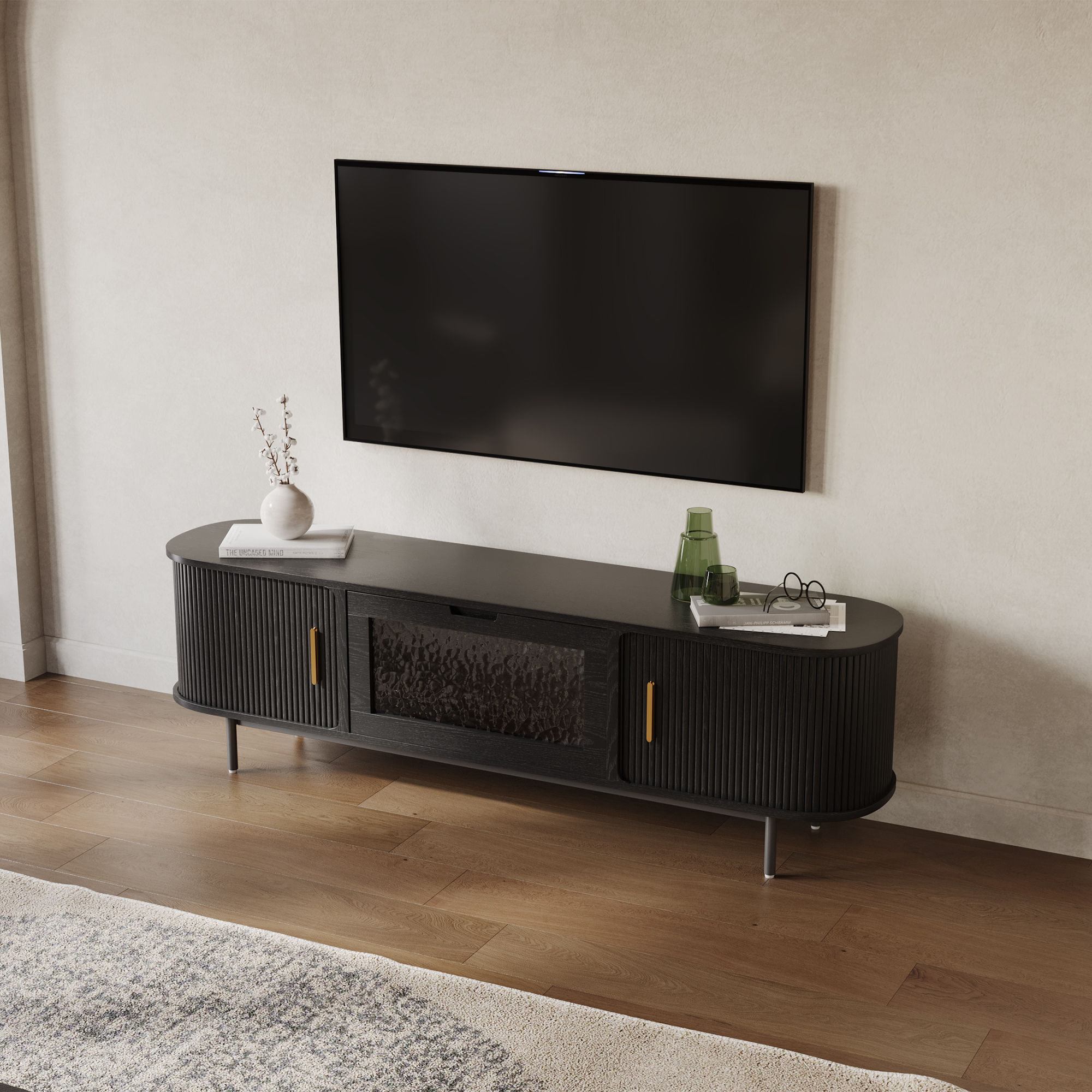 Modern Black MDF TV Stands