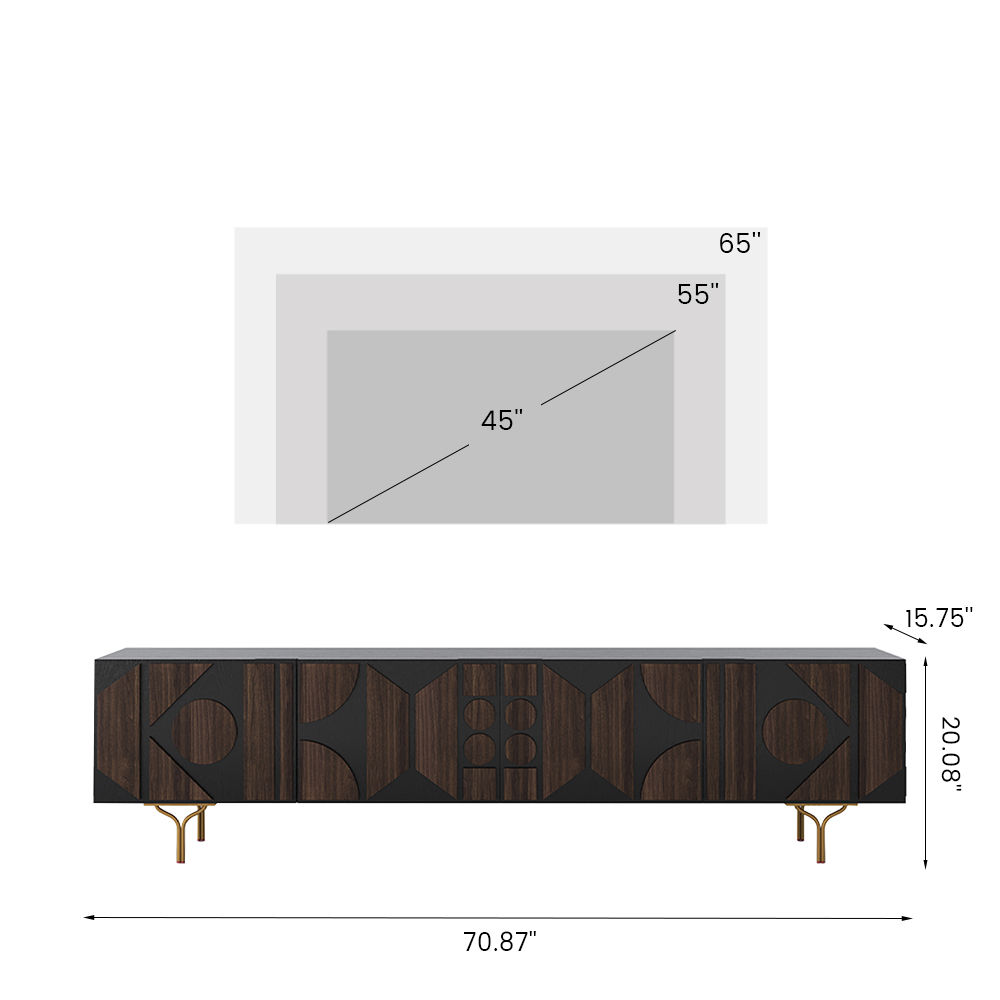 Partly Assemble Smoky MDF TV Stands
