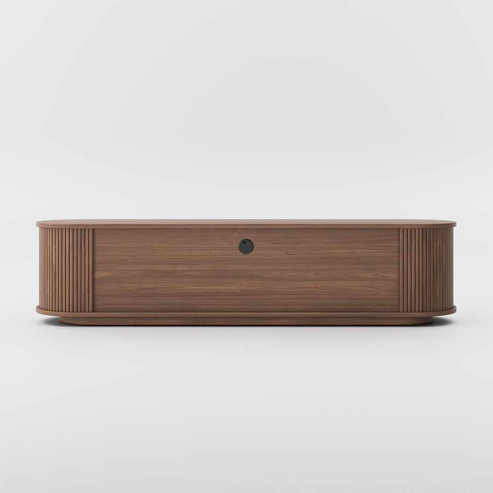 Nordic Style Walnut Color Plywood TV Stands