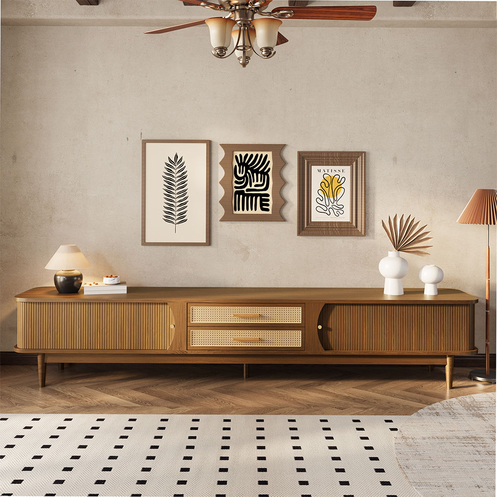 Wood Walnut Ash Wood TV Stands