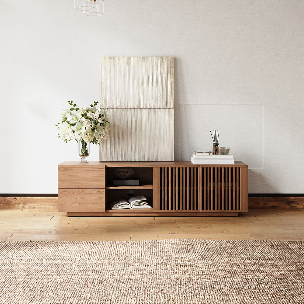 Walnut Color Plywood TV Stands