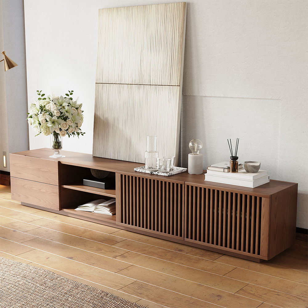 Walnut Walnut Color Plywood TV Stands