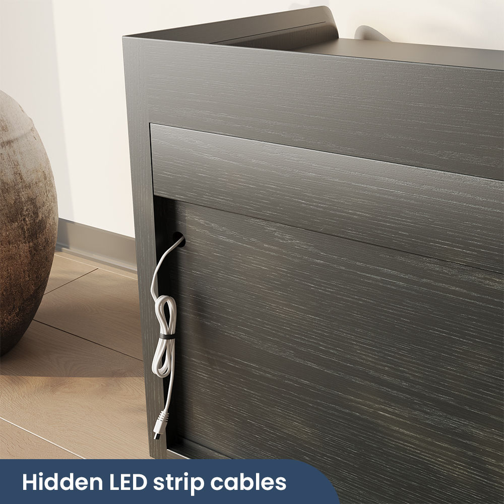 Solid Wood Black Plywood TV Stands