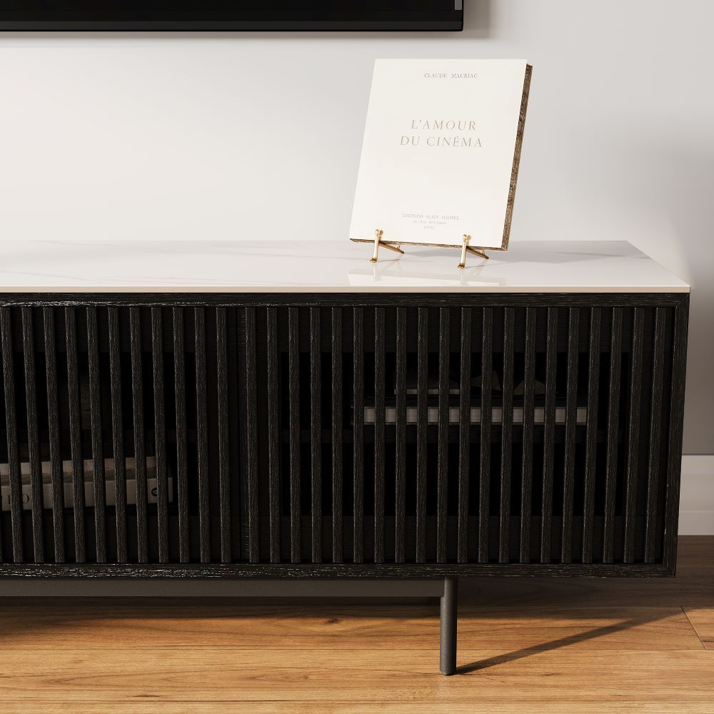 Modern Minimalist Black MDF TV Stands
