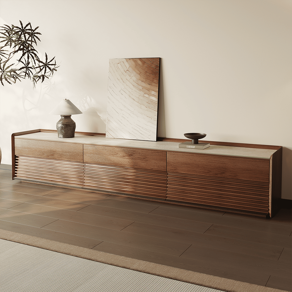 Solid Wood Walnut MDF TV Stands