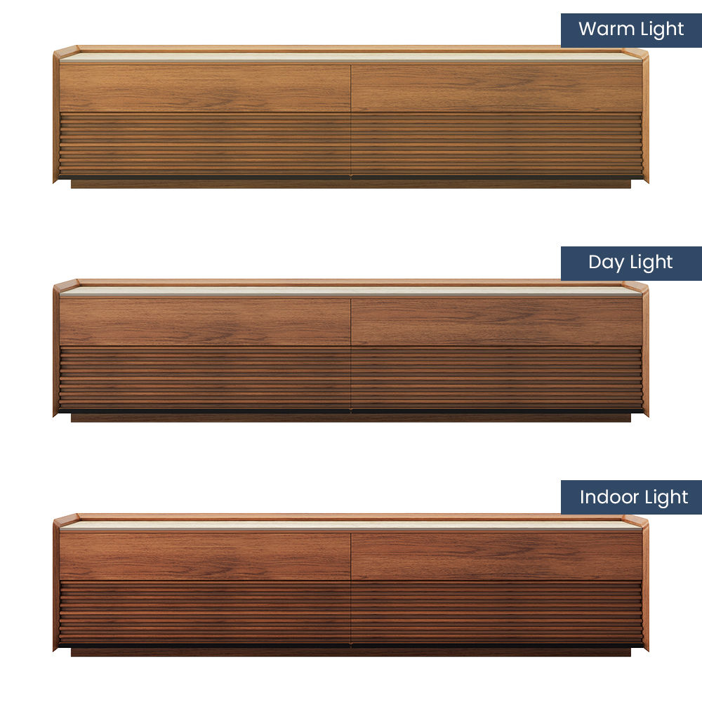 Wood Tabletop Walnut Plywood TV Stands
