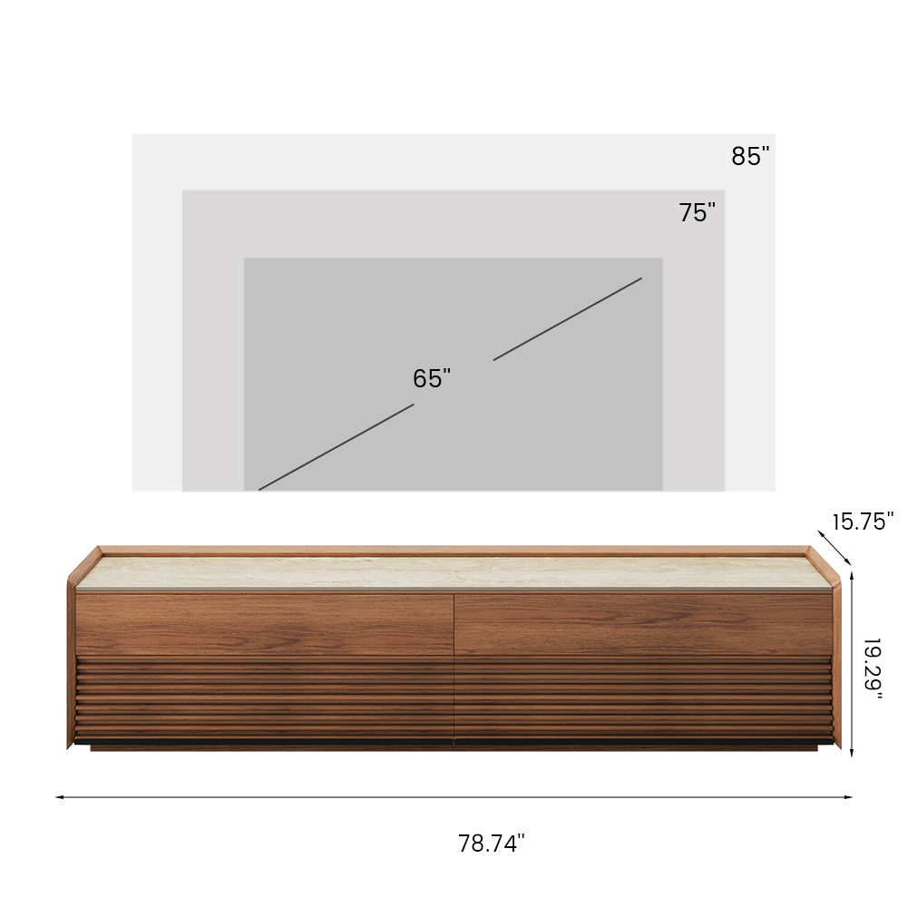 Solid Wood Walnut Plywood TV Stands