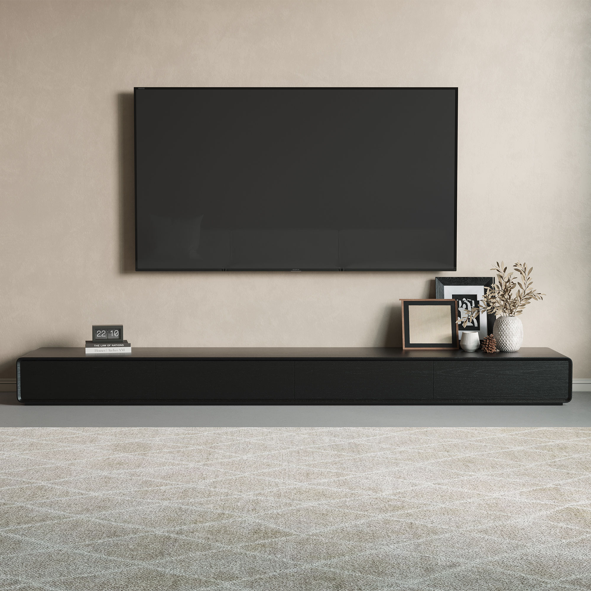 Modern Black MDF TV Stands