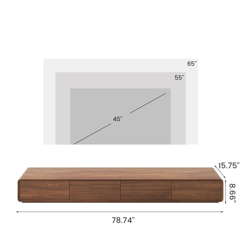 Modern Dark Wood MDF TV Stands