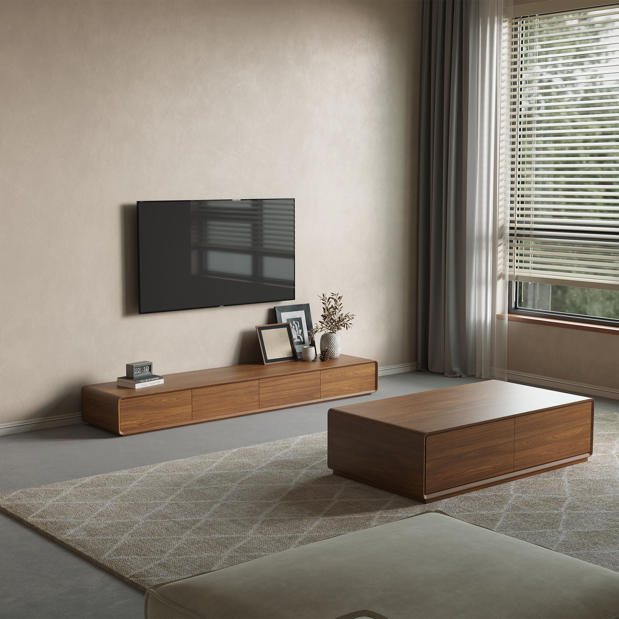 Fully Assemble Dark Wood MDF TV Stands