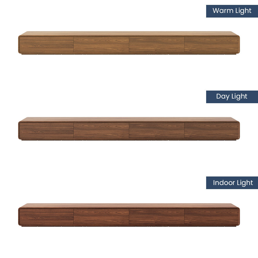 On the Ground Dark Wood MDF TV Stands