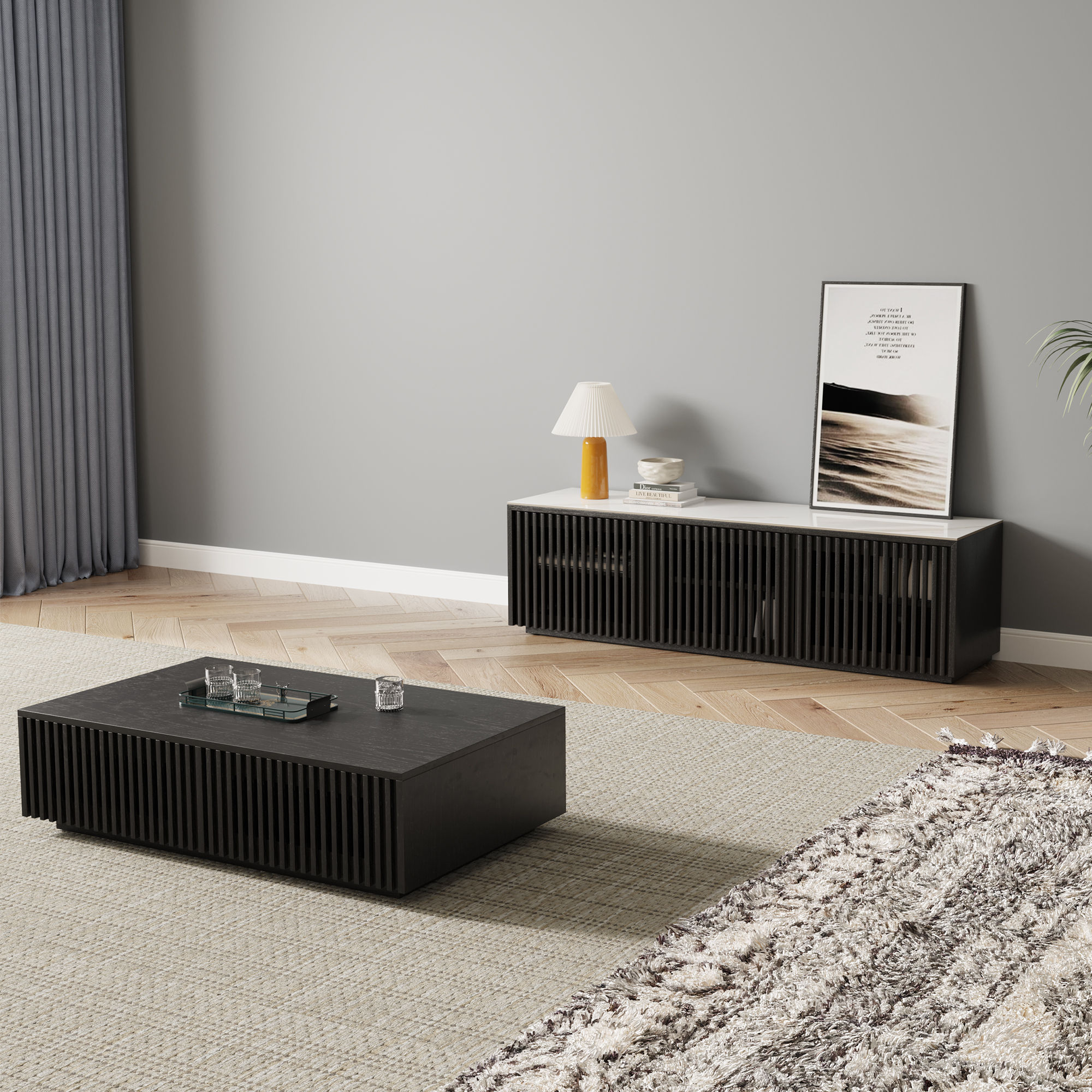 Black TV Stands