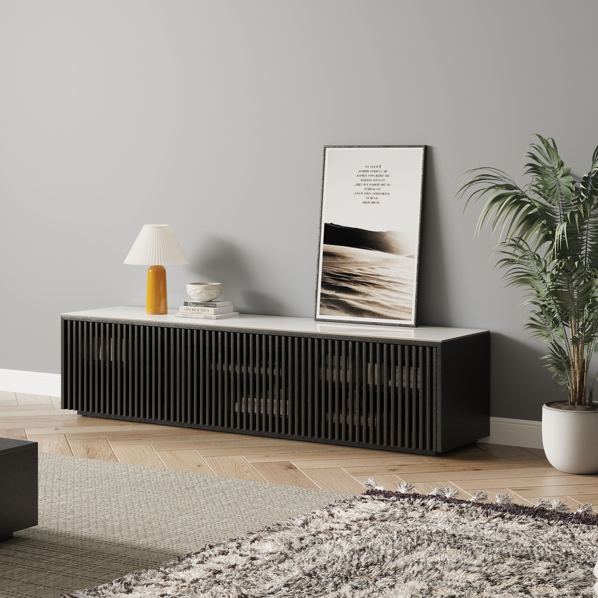 Black Plywood TV Stands