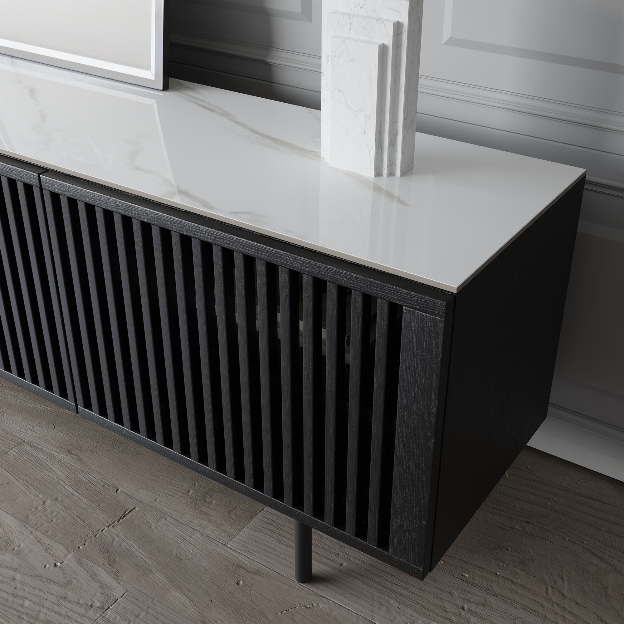 Black Plywood TV Stands
