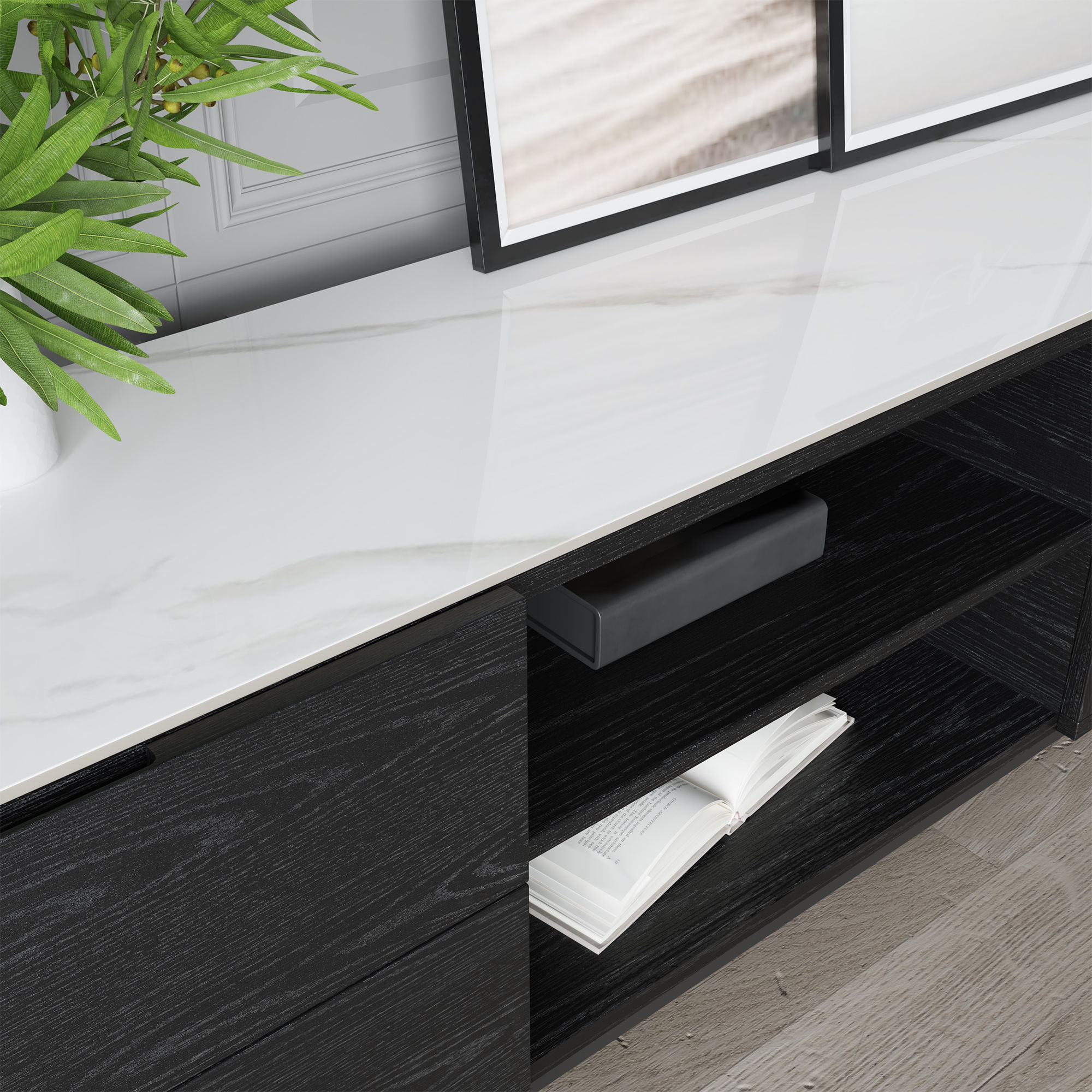Black Plywood TV Stands