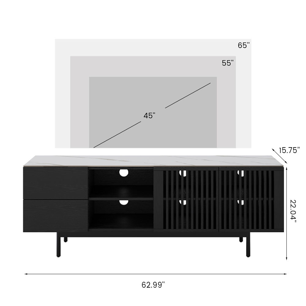 Black Plywood TV Stands