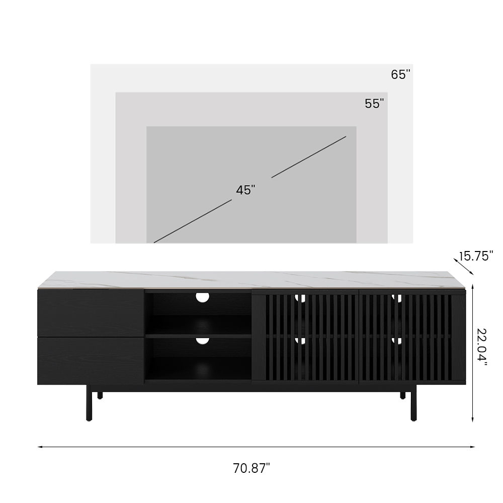 Black Plywood TV Stands