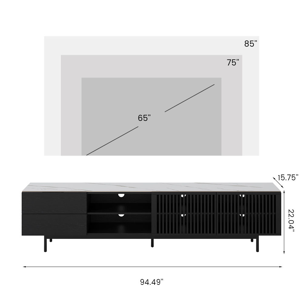 Black Plywood TV Stands