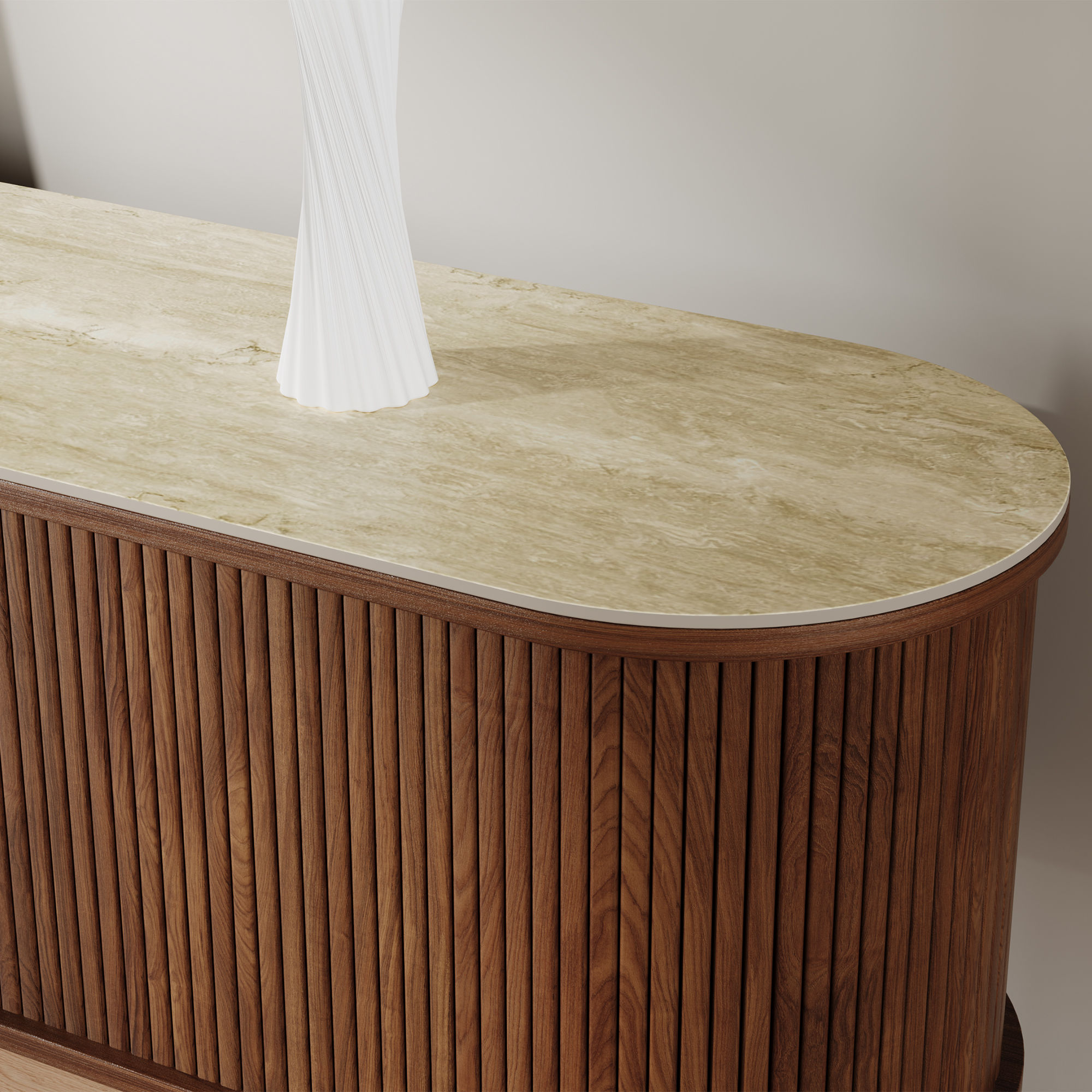 Walnut Color Plywood TV Stands