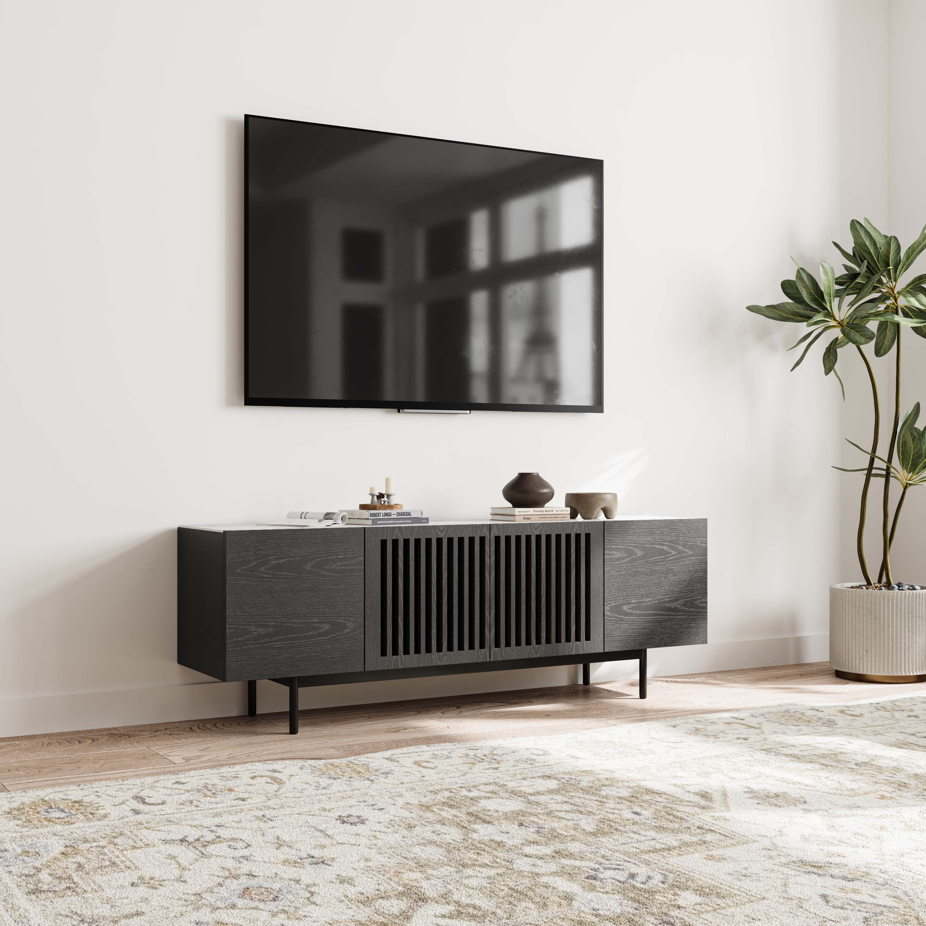 Black MDF TV Stands