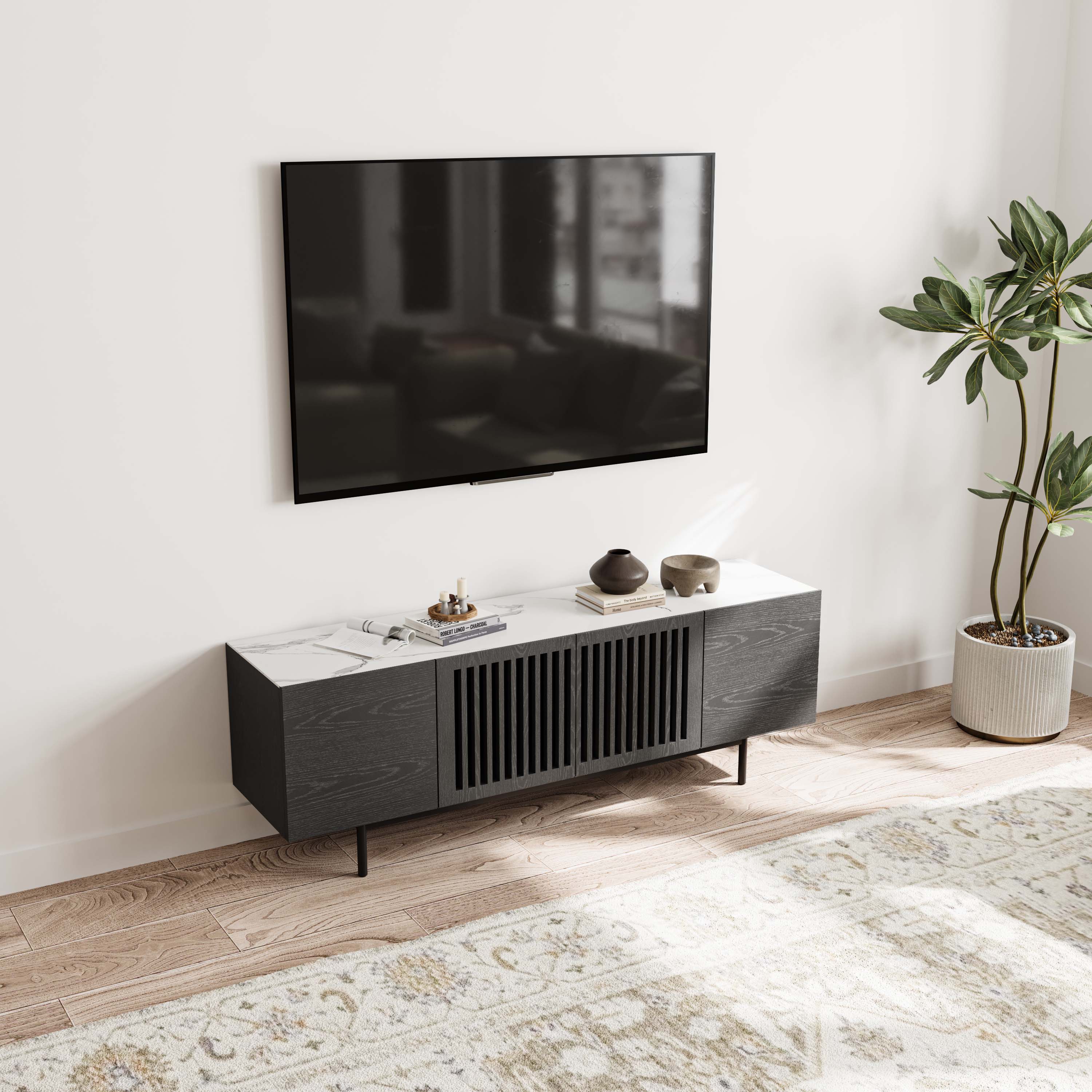 Black MDF TV Stands