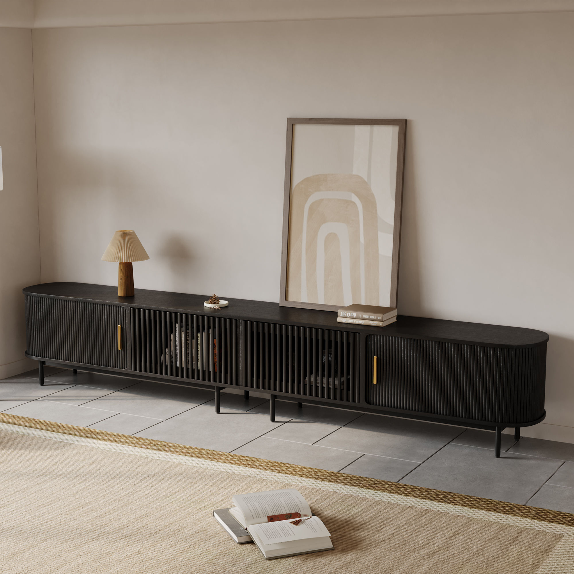 Black Plywood TV Stands