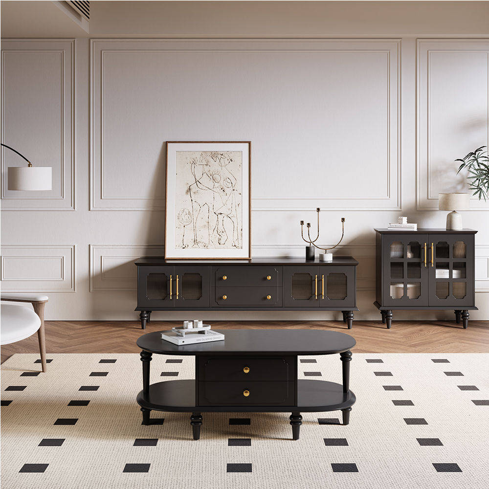 Modern Black Plywood TV Stands