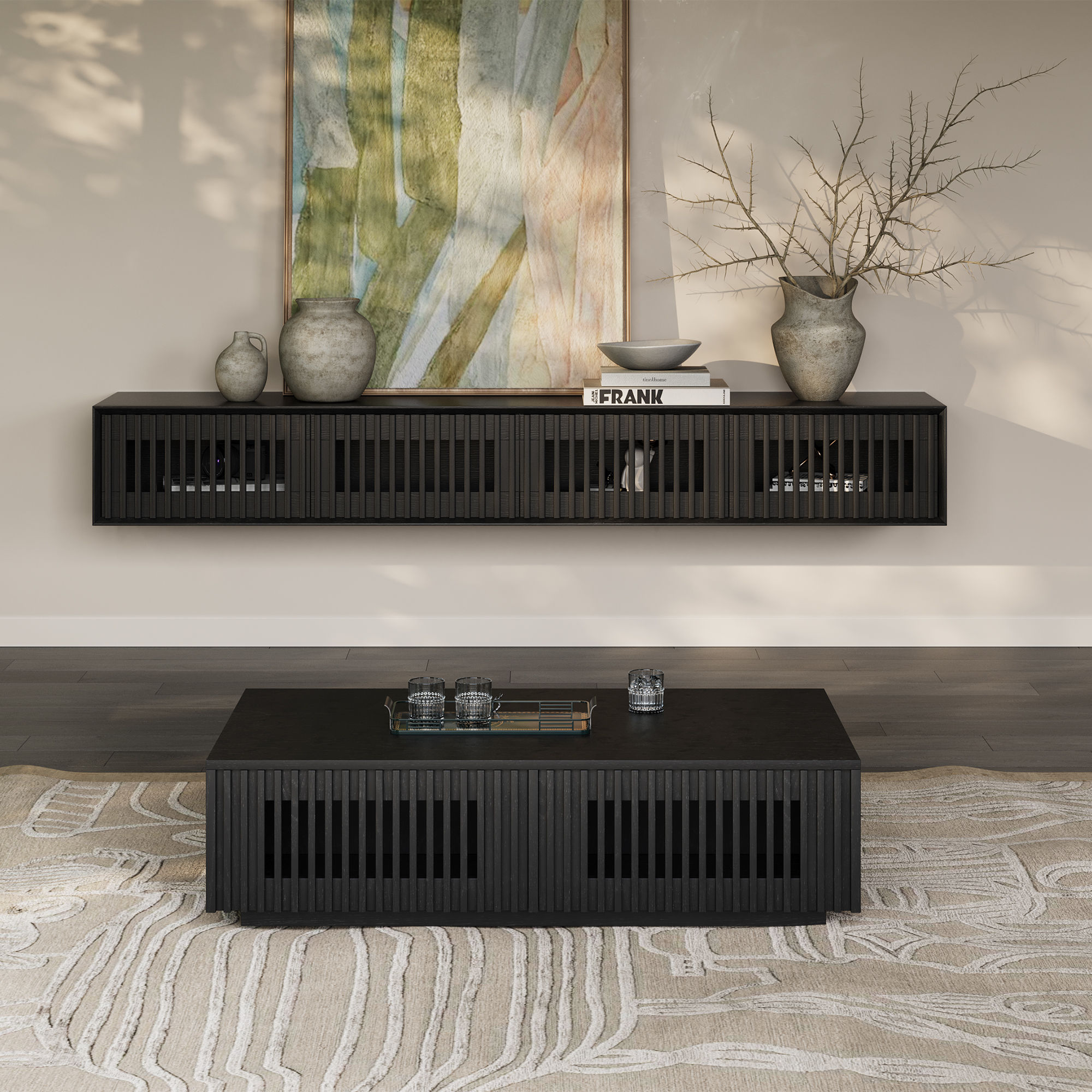 Black MDF TV Stands