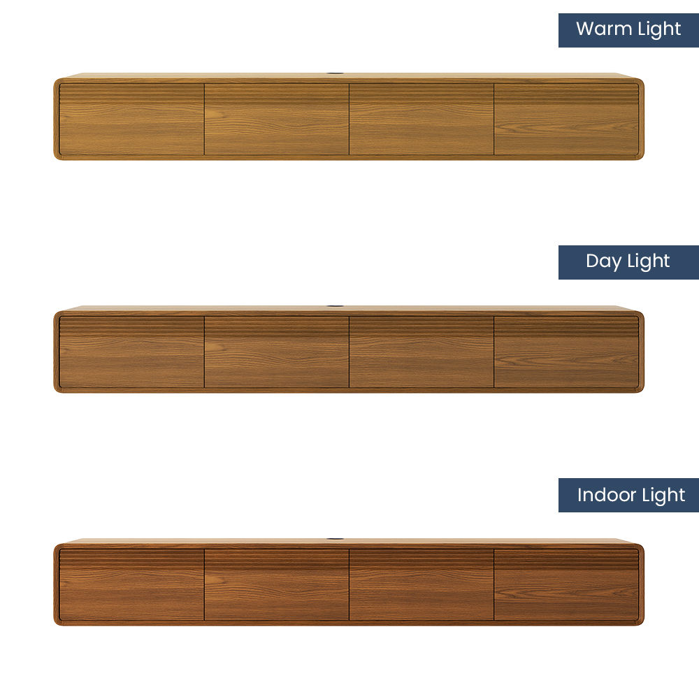 with Storage Walnut Color MDF TV Stands