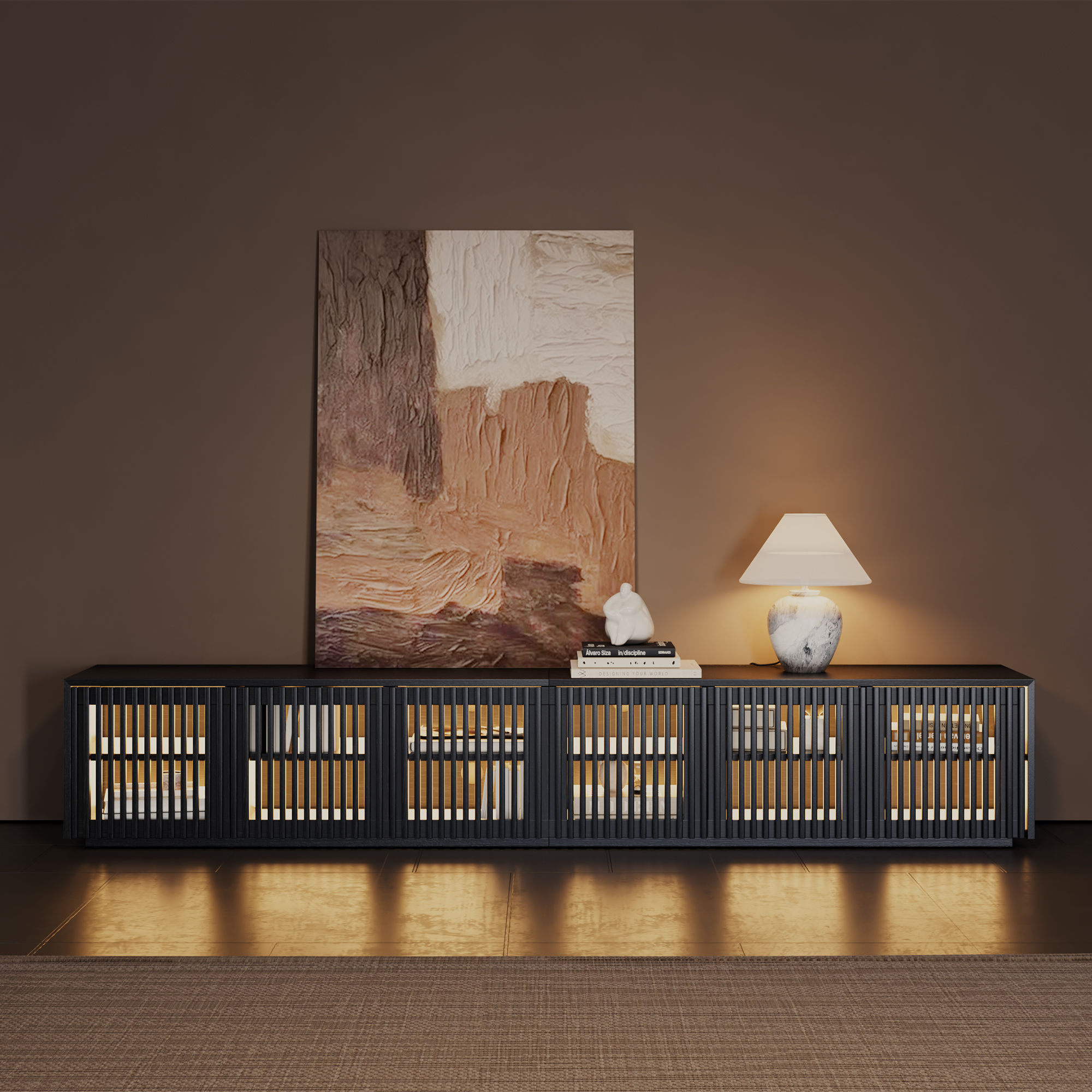 Black Plywood TV Stands