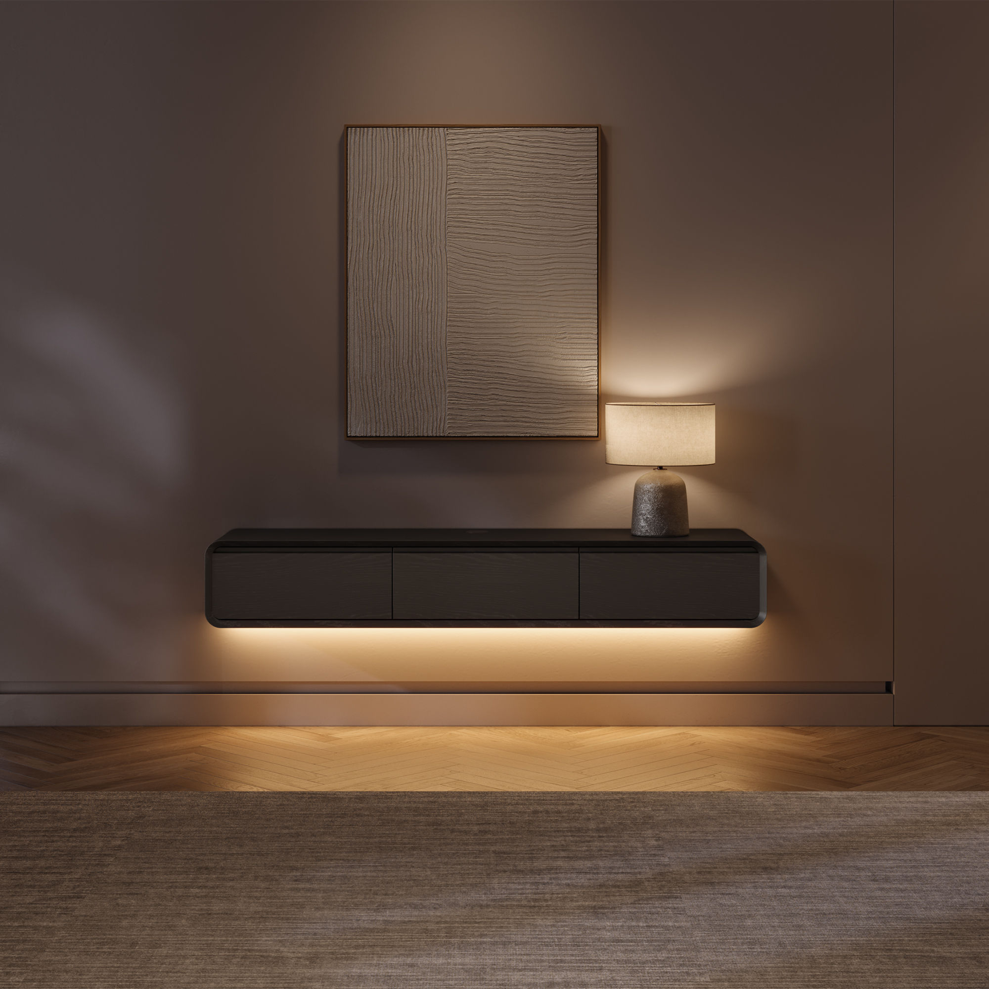 Black MDF TV Stands