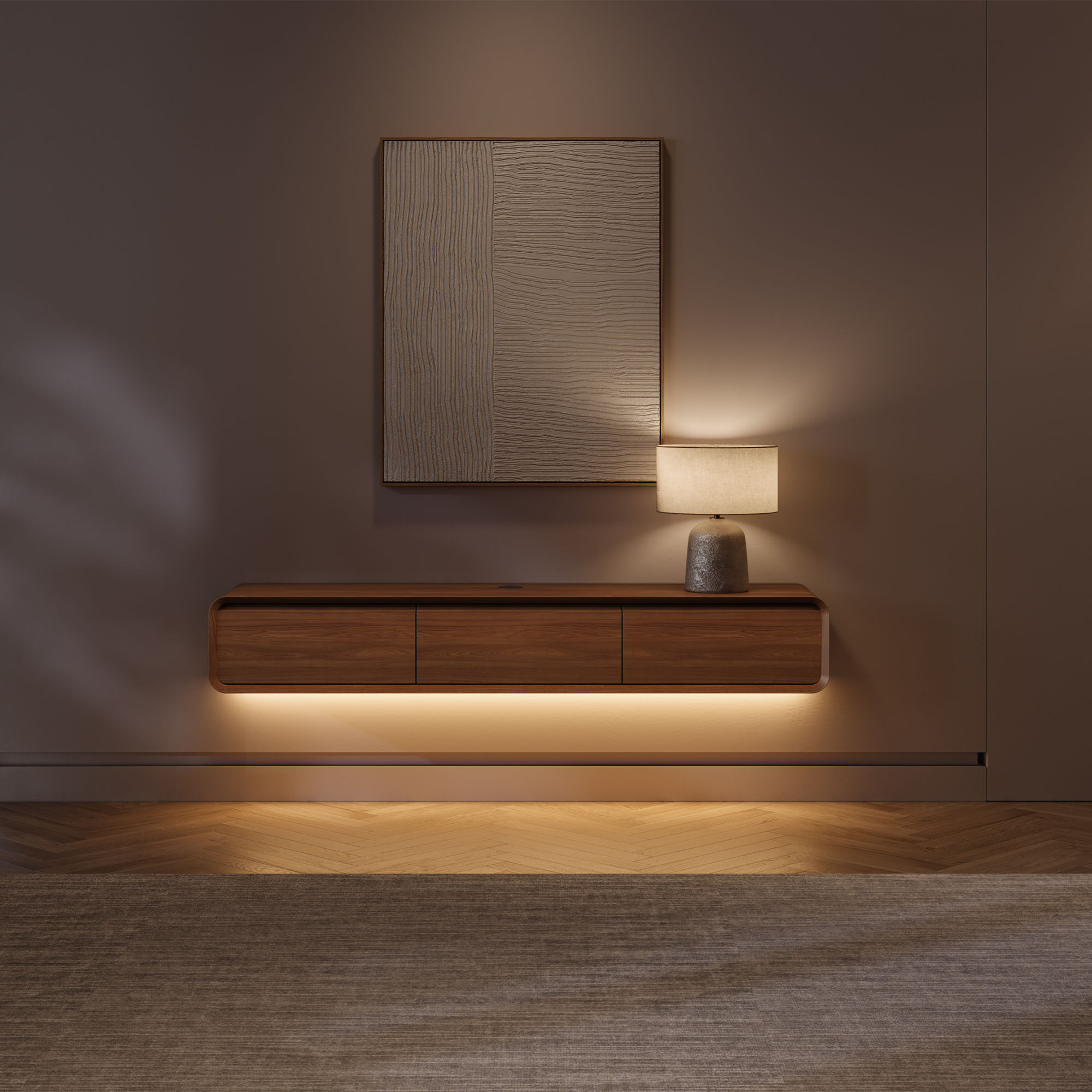 Dark Wood MDF TV Stands