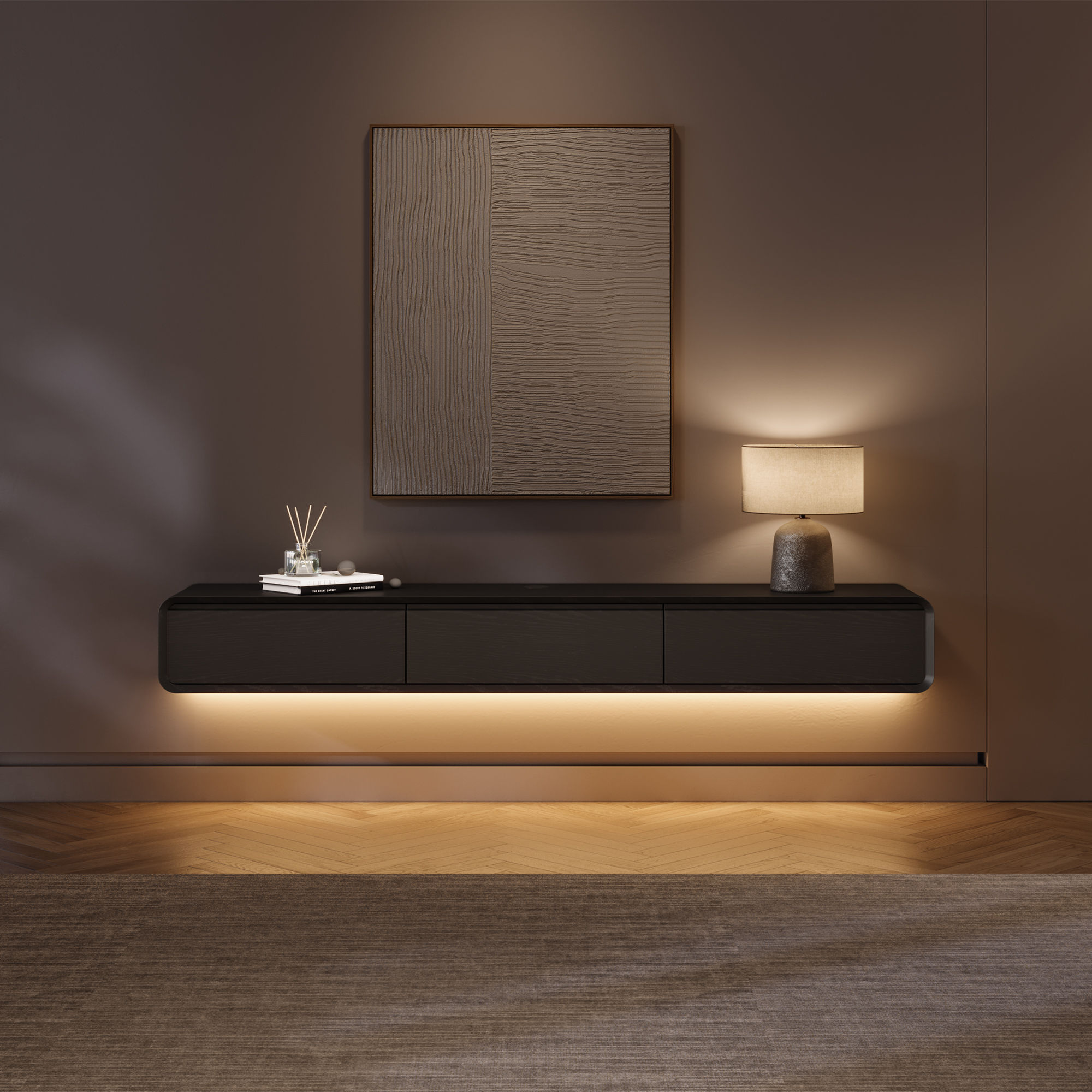 Black MDF TV Stands