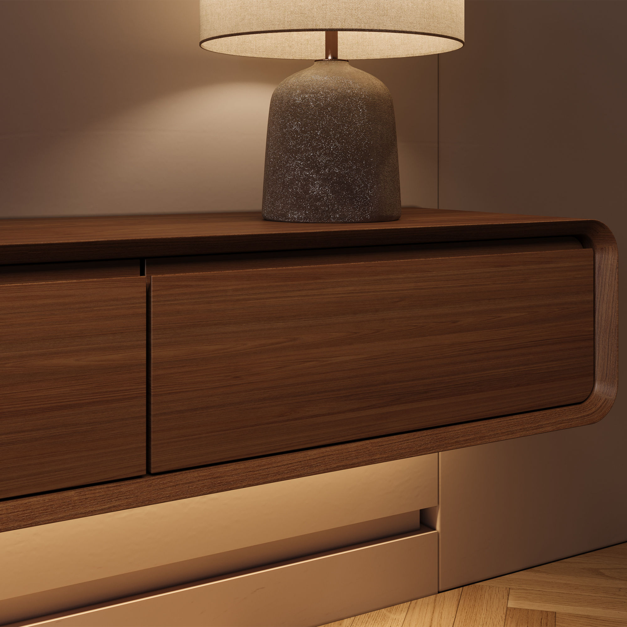 Dark Wood MDF  TV Stands