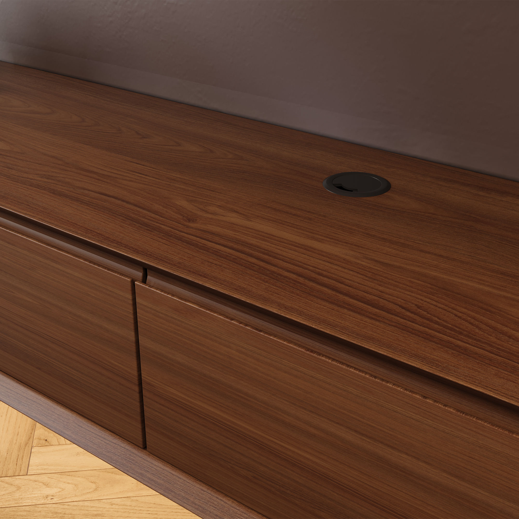 Dark Wood MDF  TV Stands