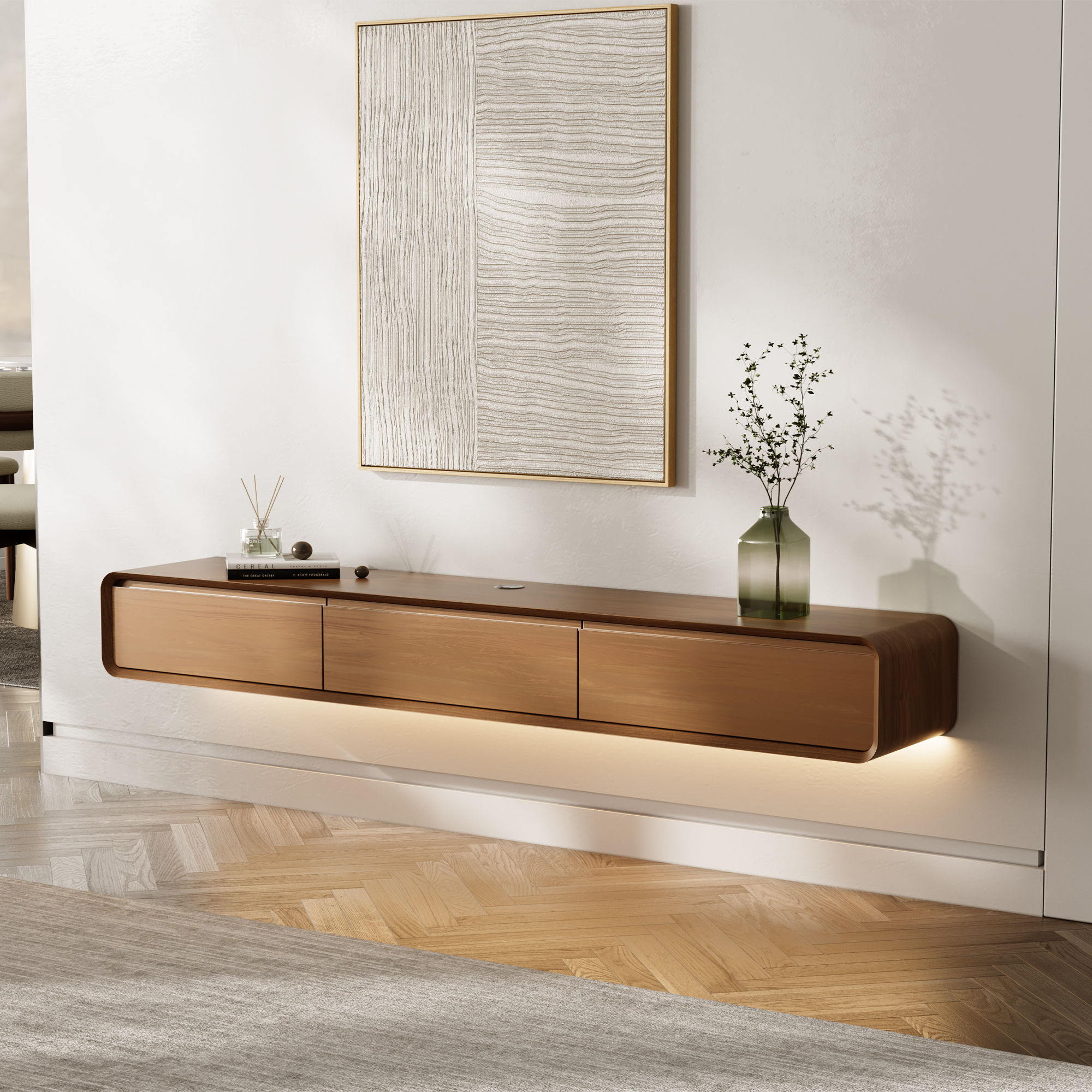 Dark Wood MDF TV Stands