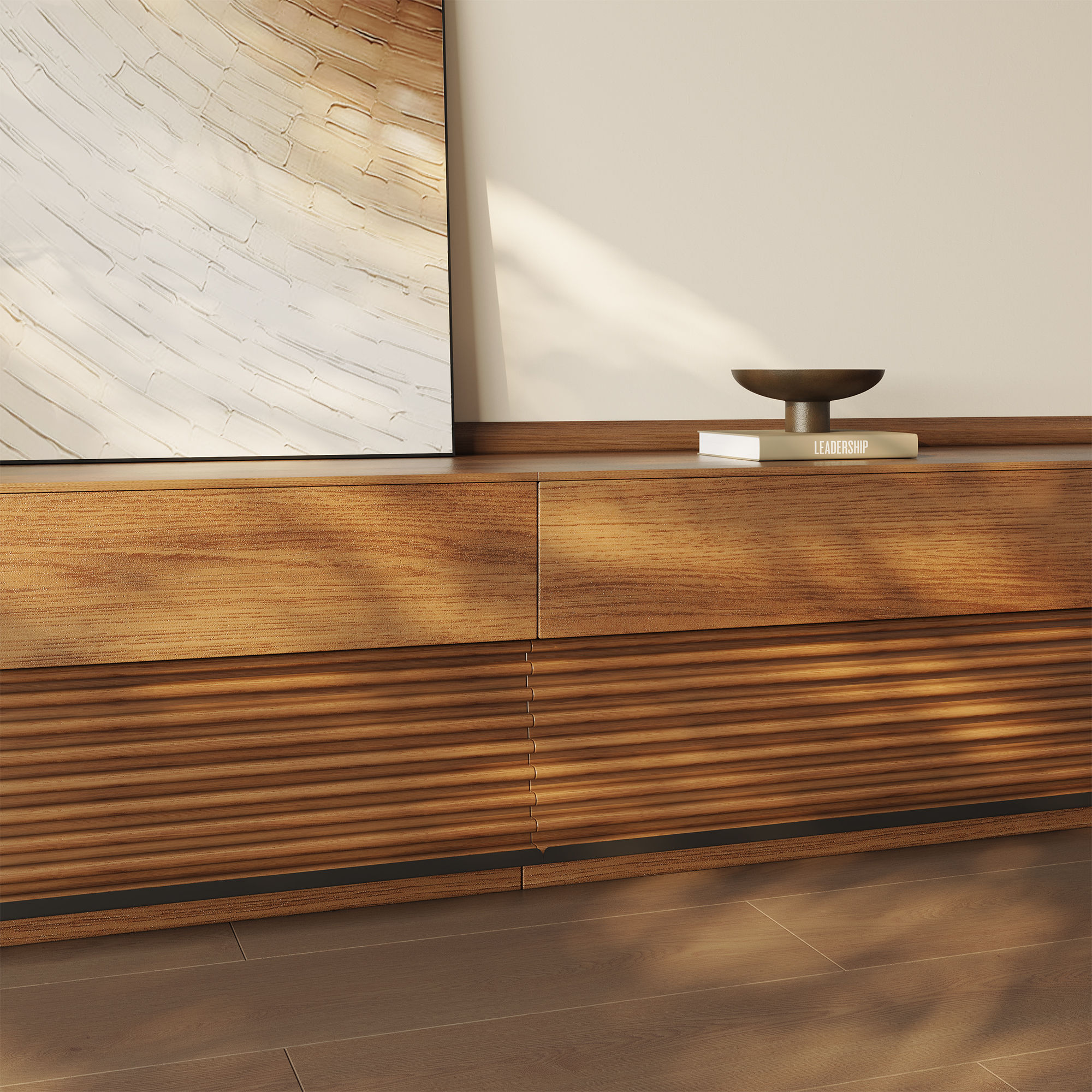 Walnut Plywood TV Stands
