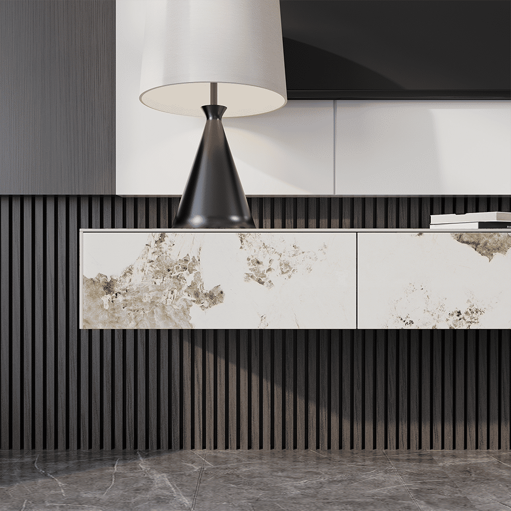 Floating Pandora Sintered Stone TV Stands
