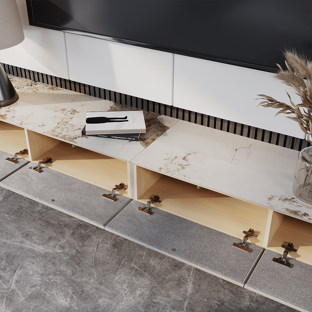 Floating Pandora Sintered Stone TV Stands