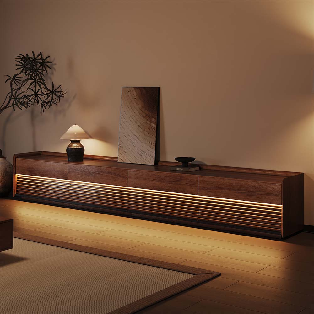 Solid Wood Walnut Plywood TV Stands