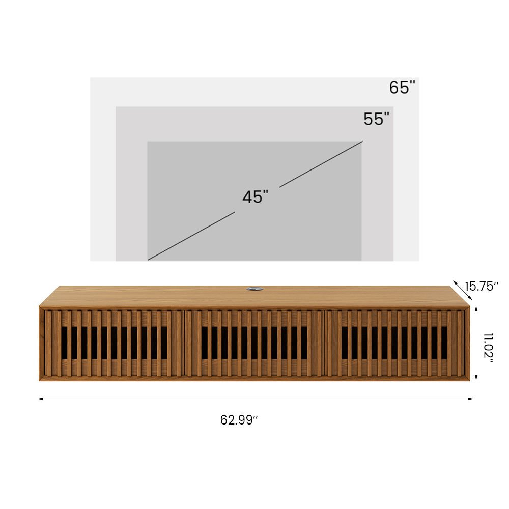 Walnut Color MDF TV Stands