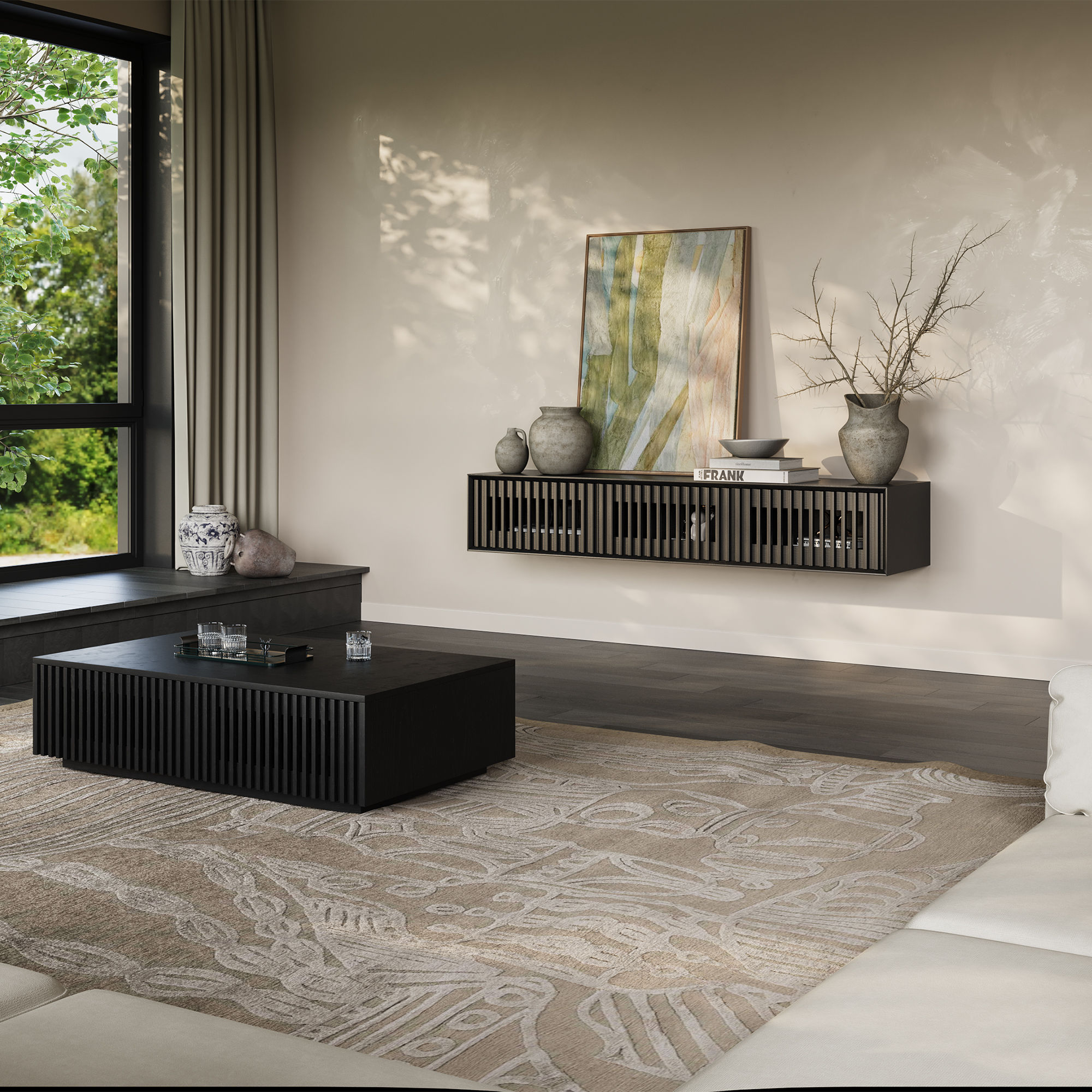 Black MDF TV Stands