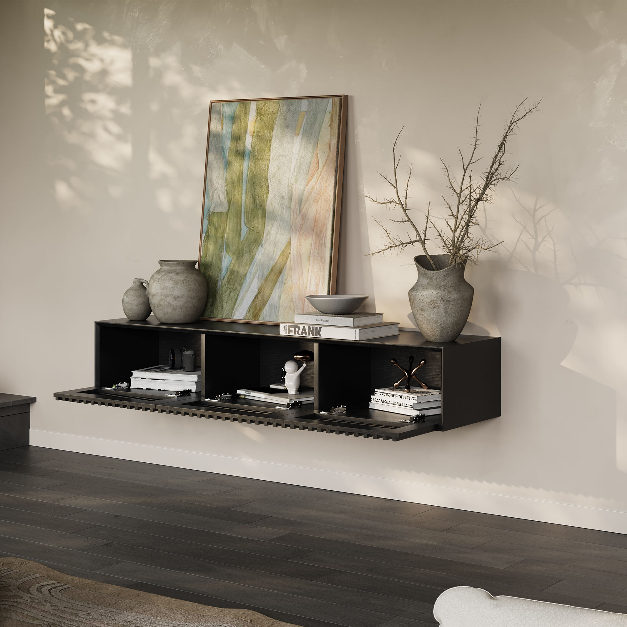 Black MDF TV Stands