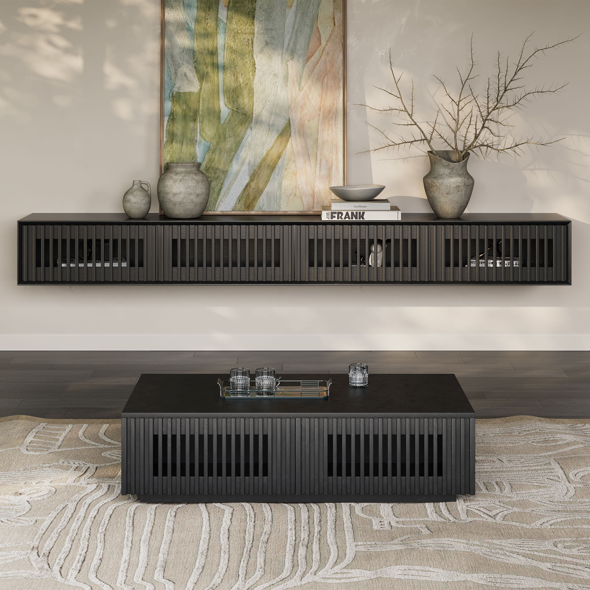 Black MDF TV Stands