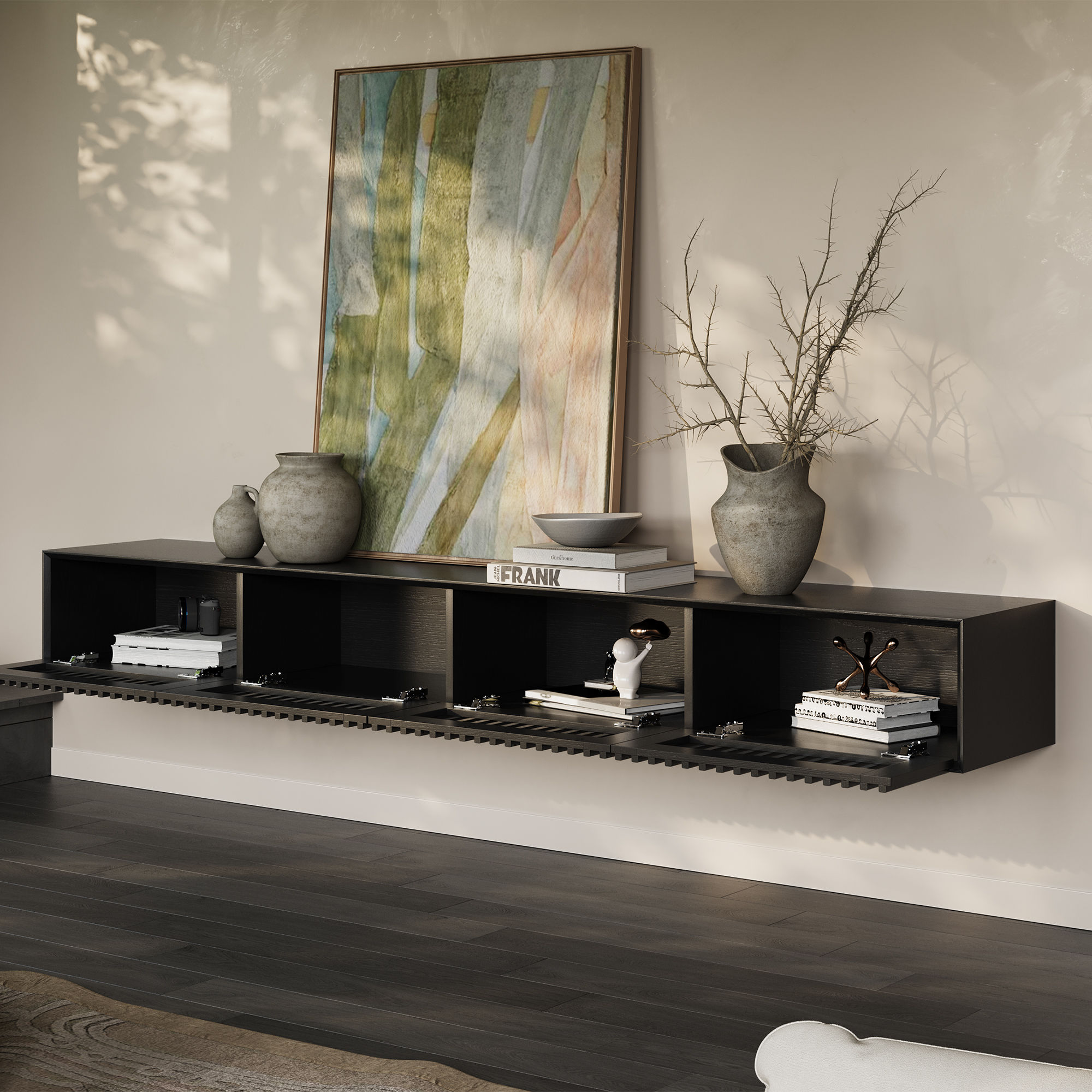 Black MDF TV Stands