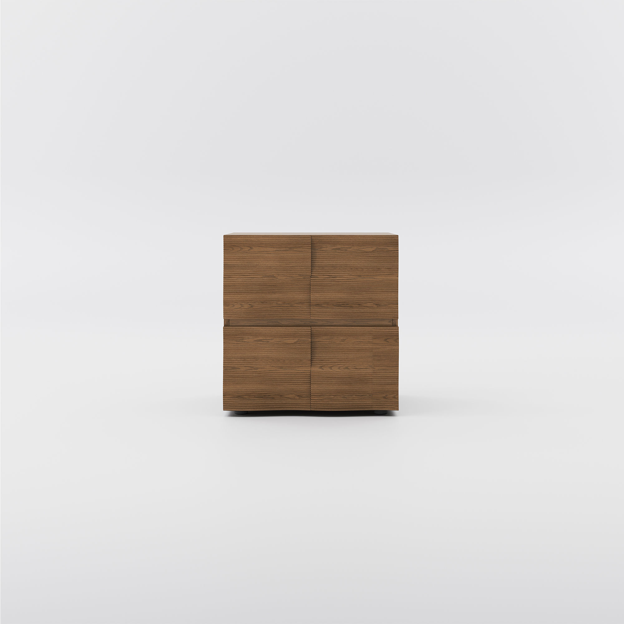 Modular Walnut Color Plywood TV Stands